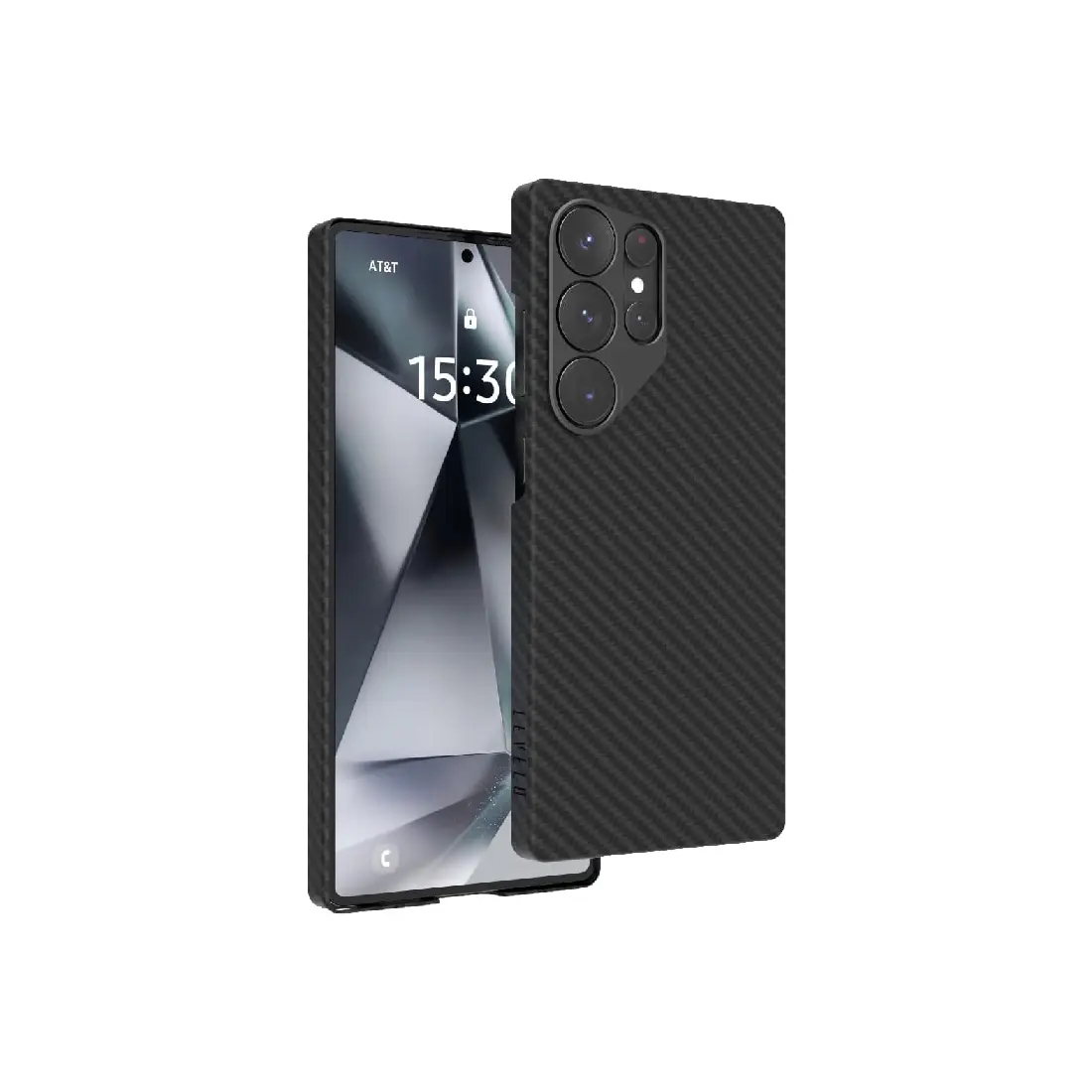 Պատյան Levelo Sergei 1500D Kevlar Fiber Case For Samsung S25 Ultra LVL-SERG-S25U-BK