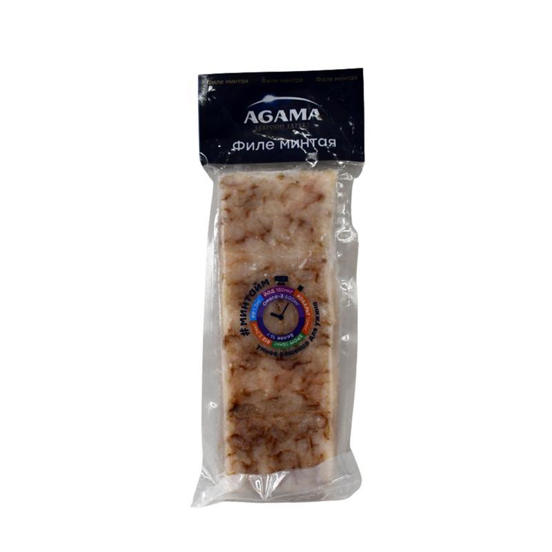 Frozen pollock fillet "Agama" 400g