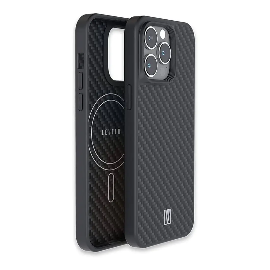 Պատյան iPhone 14 Pro Levelo MagSafe OX Carbon Fiber