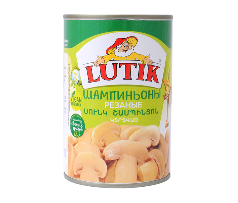 Շամպինյոն մարինացված կտրատած "Lutik" 400գ