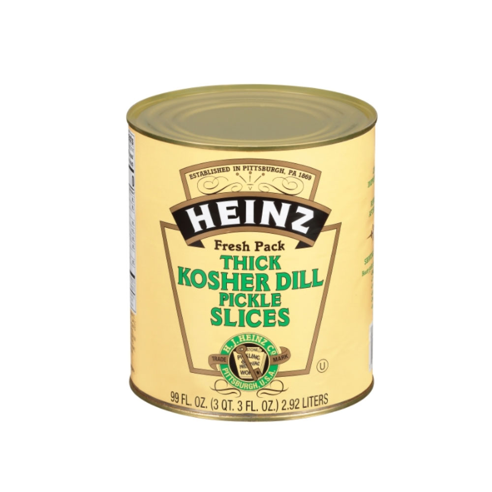 Thick Kosher Dill Pickle Slices Heinz 2.92l