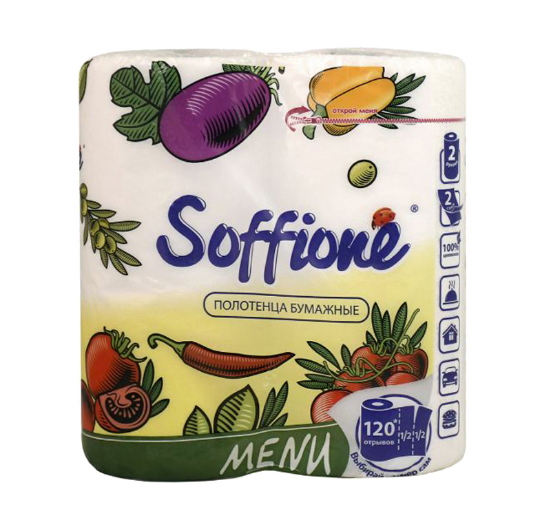 Toilet paper "Soffione Menu" 2 pcs 	
