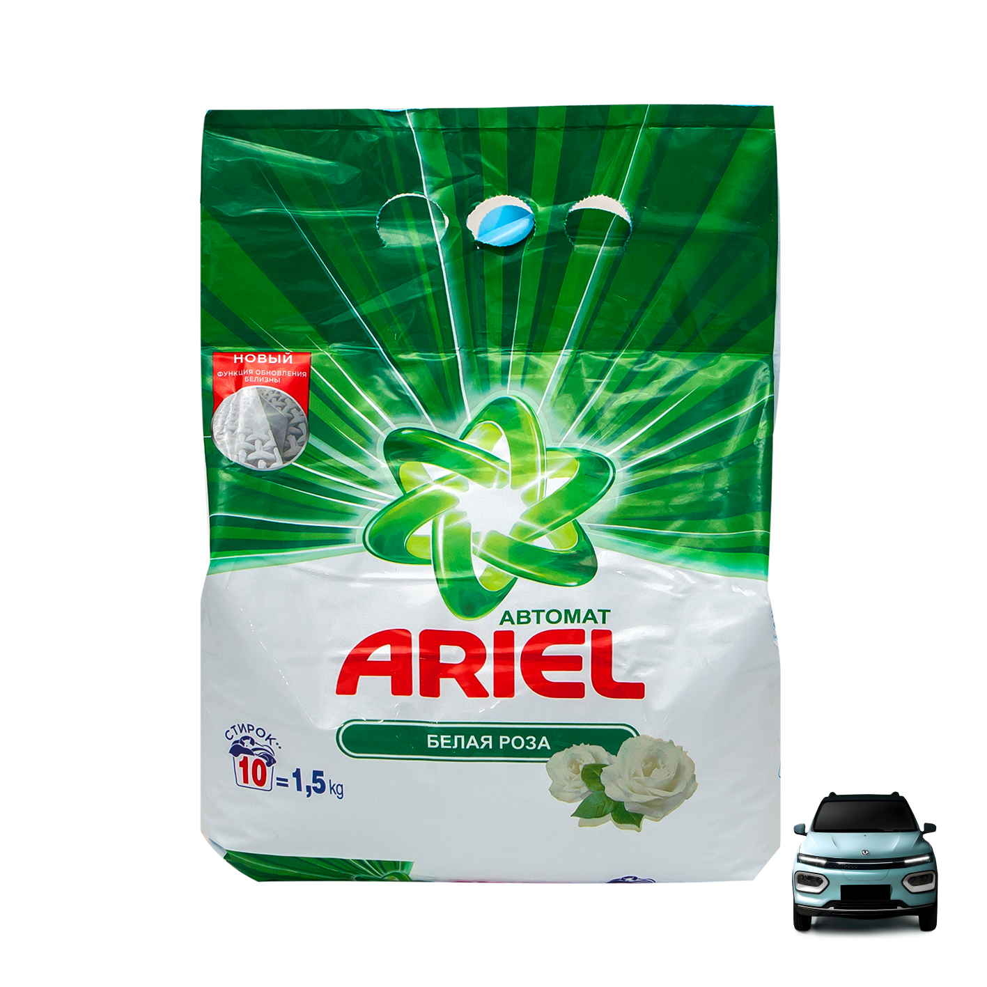 Washing powder "Ariel" White rose, automat 1.5kg