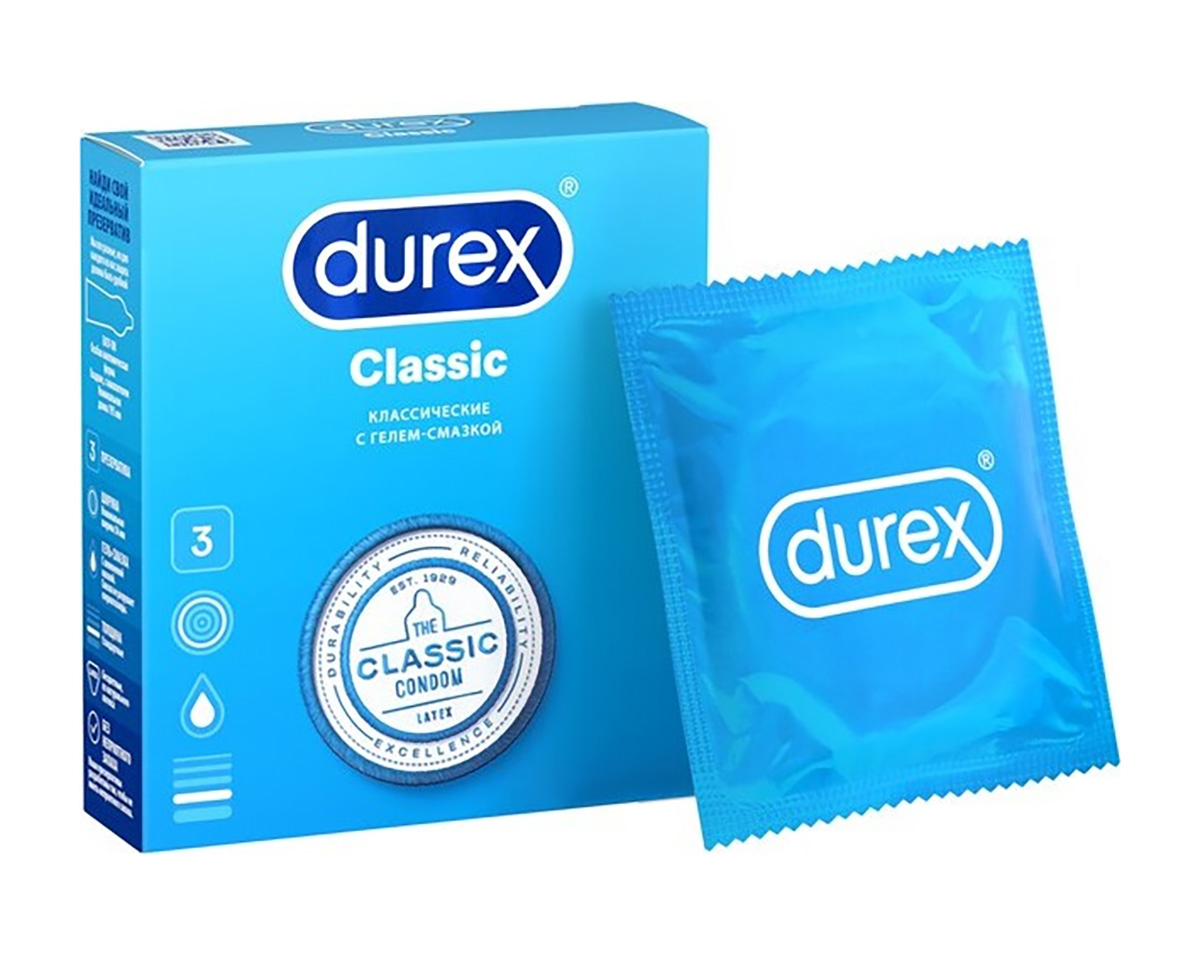 Condoms "Durex Classic" 3pcs
