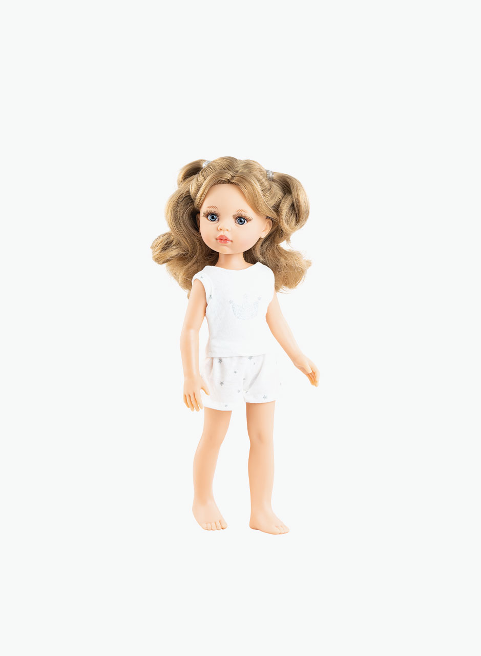 Paola Reina Doll "Carla in pajamas" 32 cm