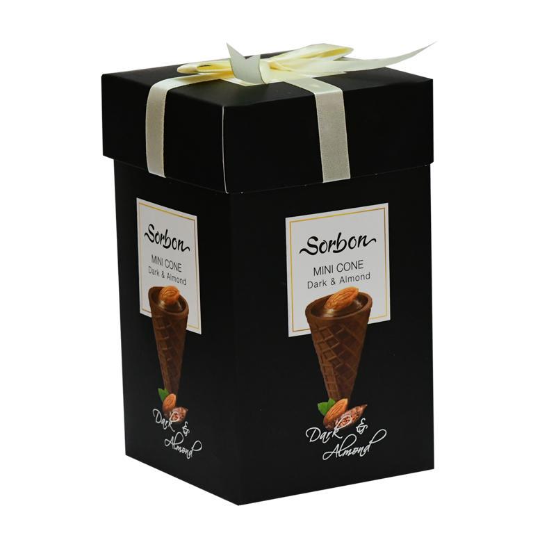 Վաֆլե մինի կոներ «Սորբոն» մուգ շոկոլադով և նուշով 200գր