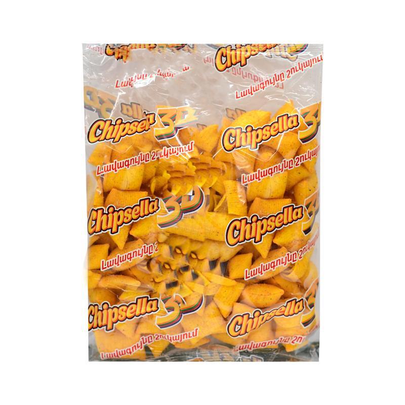 Crackers "Chipsella 3D" pillows, barbecue 100g