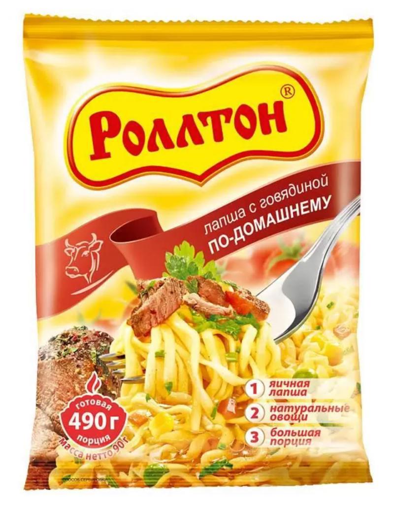 Homemade Rolton beef flavored noodles 85g