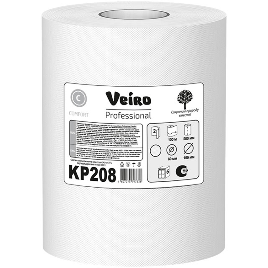 Թղթե սրբիչ գլանափաթեթով KP208