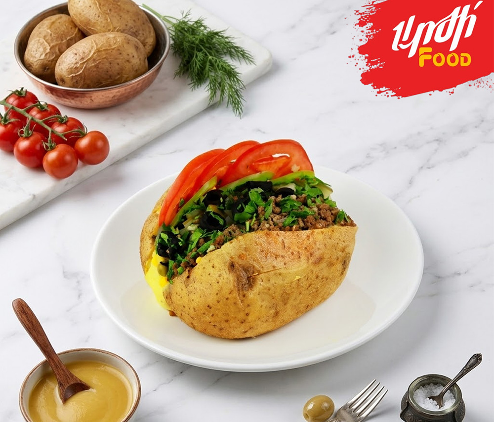 Фаршированный картофель с говядиной