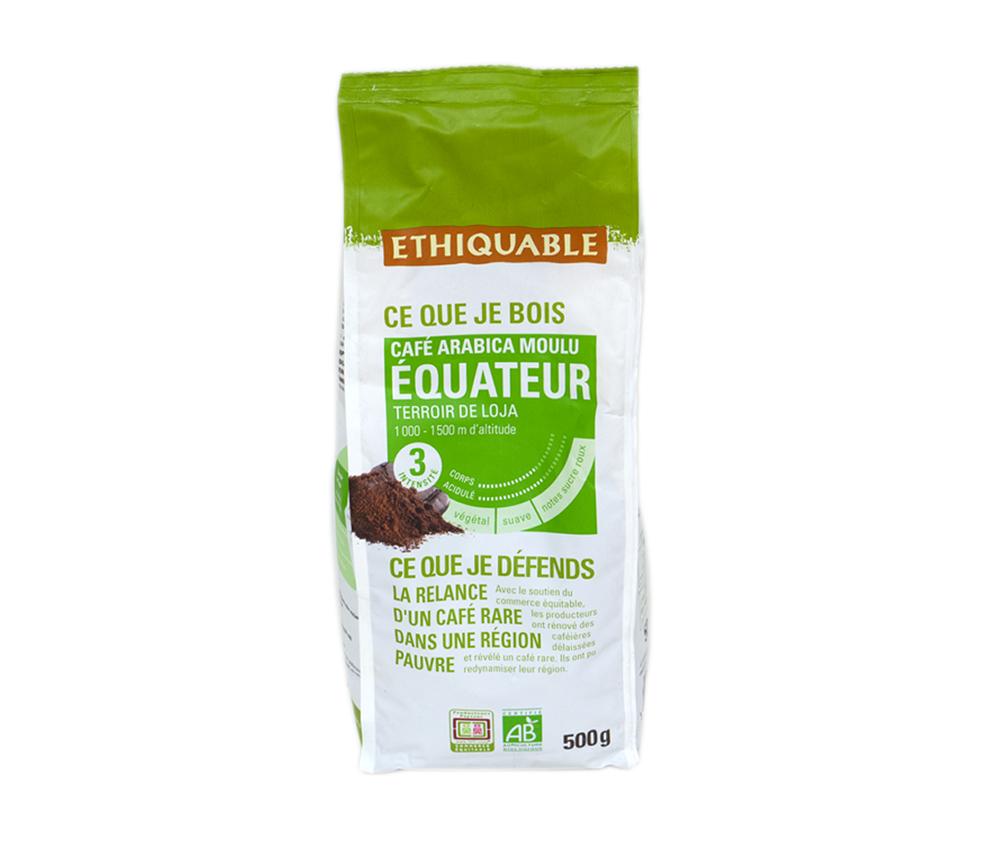 Café Équateur MOULU bio & équitable - 500 g