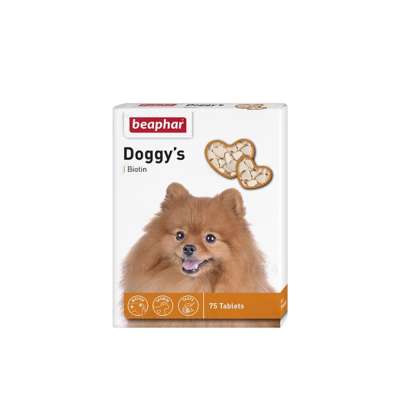 Beaphar Doggy's վիտամիններ բիոտինով շների համար, 75 հատ