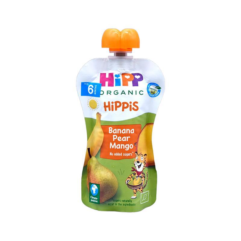 Puree "Hipp" banana-pear-mango, gluten and sugar free 6m 100g