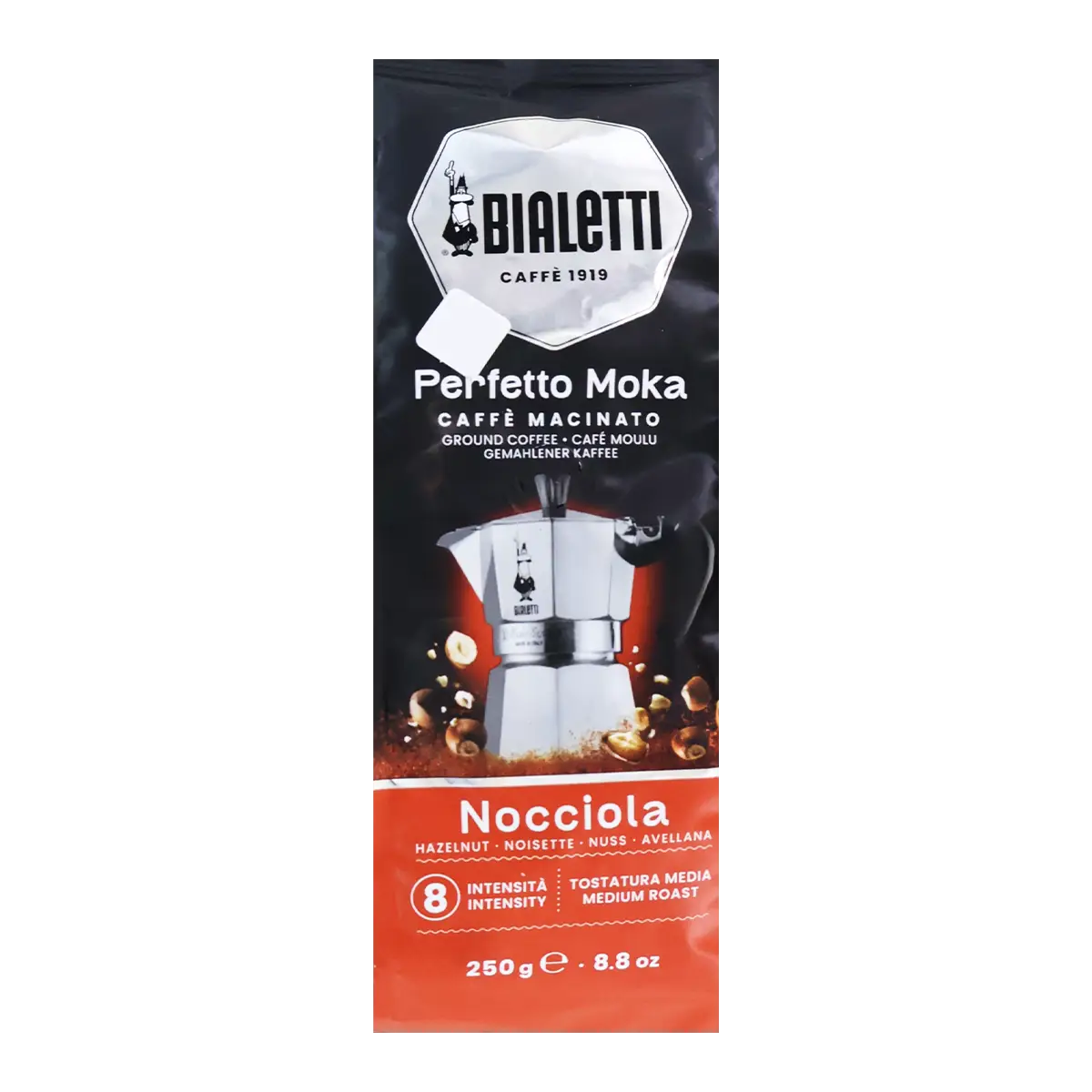 Ground coffee "Bialetti Perfetto Moka Nocciola" 250g
