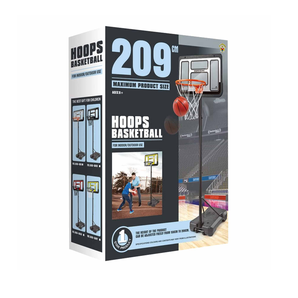Portable Basketball Hoop Goal System 209 cm