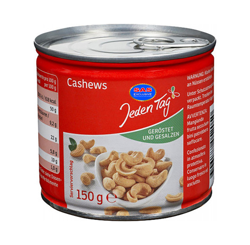 Ընկույզ հնդկական՝ աղով բոված "Jeden Tag" 150գ