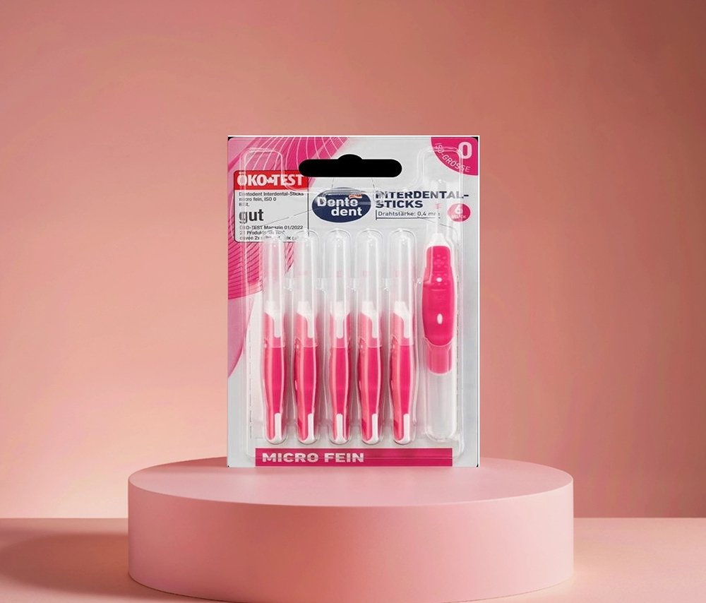 DONTODENT INTERDENTAL BRUSHES 0.4MM ISO 0, 6PCS