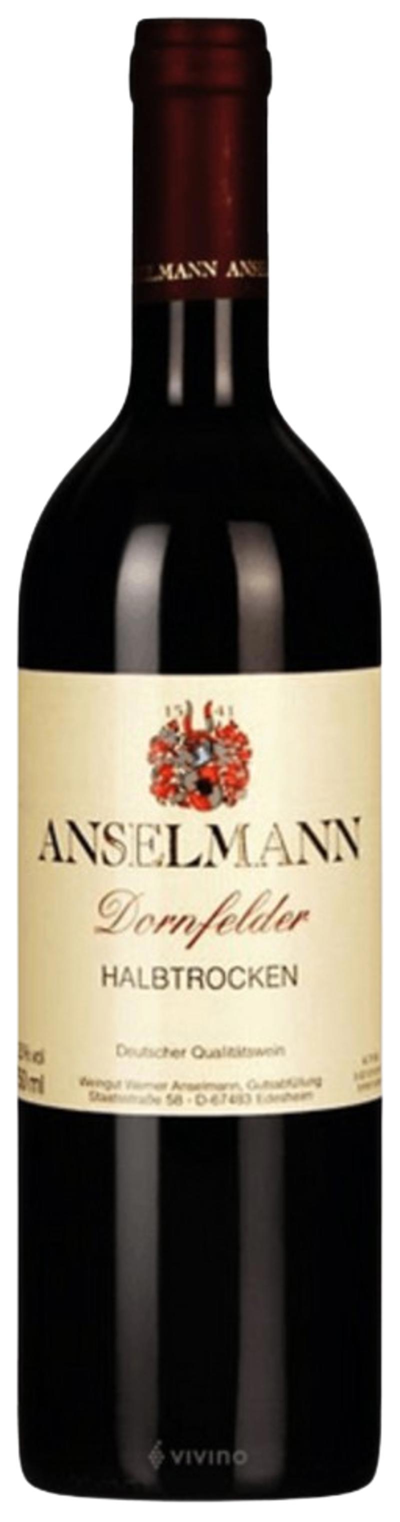 Wine Anselmann Dornfelder Halbtrocken red 0.75l Germany