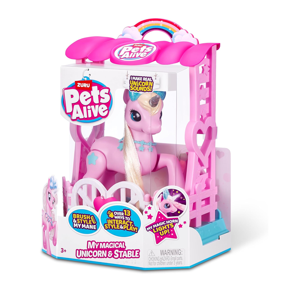 Pets Alive My Magical Unicorn and Stable Zuru