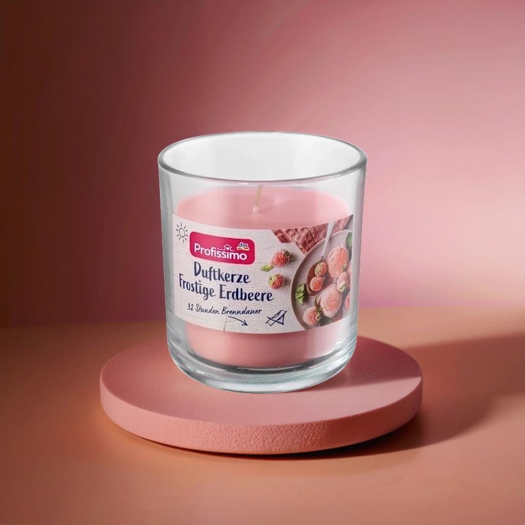 PROFISSIMO АРОМАТИЧЕСКАЯ СВЕЧА FROSTIGE ERDBEERE , 1 ШТ