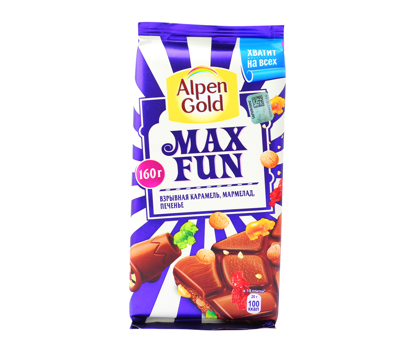 Альпен Гольд Max fun 150 гр карамель мармелад и печенье