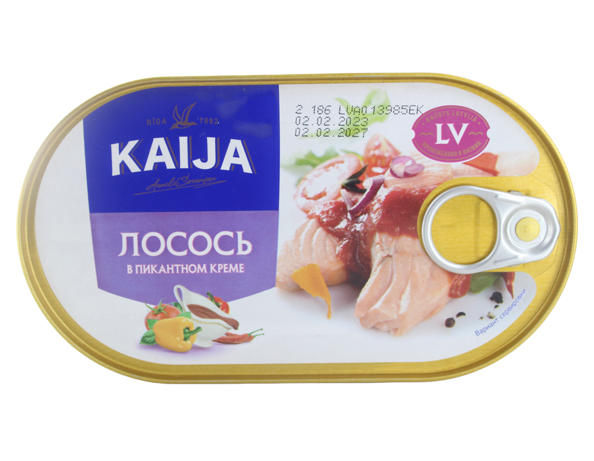 Лосось в пикантном креме "Kaija" 170г