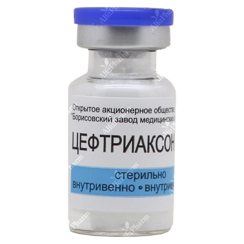 Ceftriaxone 0.5g intravenously, intramuscularlyx1