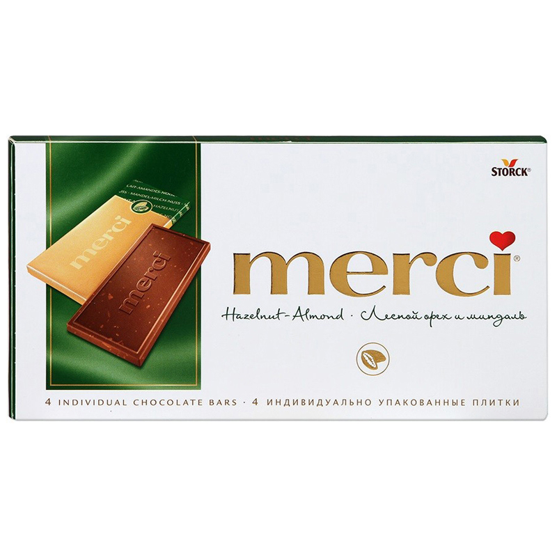 Շոկոլադե կոնֆետների հավաքածու "Merci" 100գ