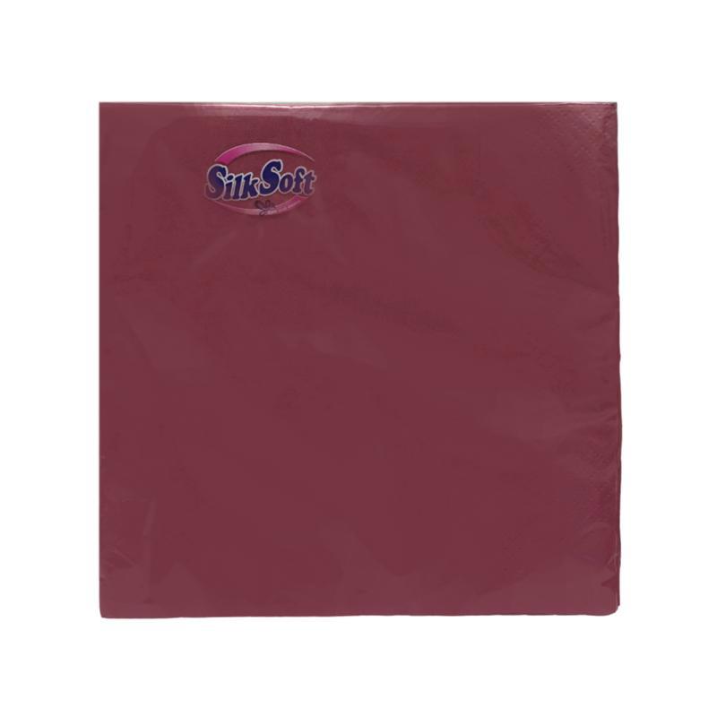 Անձեռոցիկներ «Սիլկ Սոֆթ» բորդո,եռաշերտ 20հտ