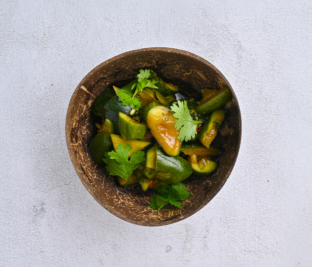 Smashed cucumbers
