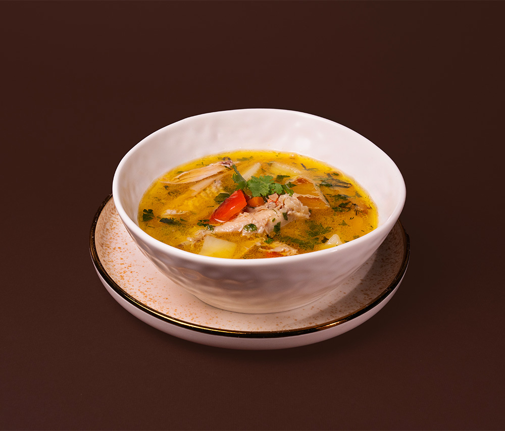 Տնական հավով ապուր