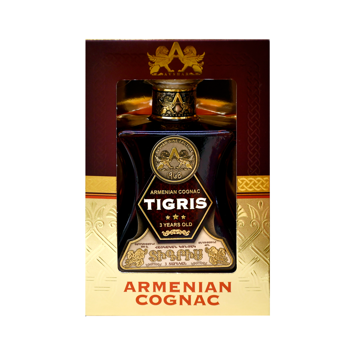 Коньяк Tigris 3г (кор.) 0.5л