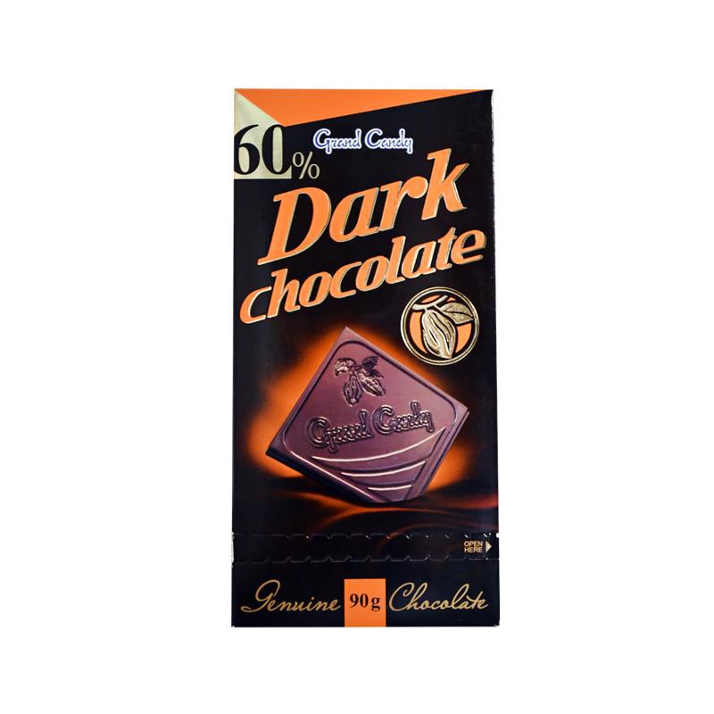 Плитка "GC" черный шоколад 60% 90г