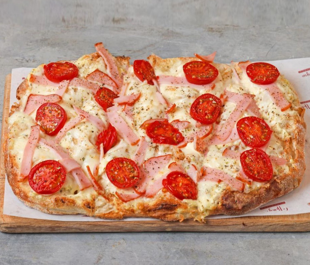 Pizza Ham and Tomatoes