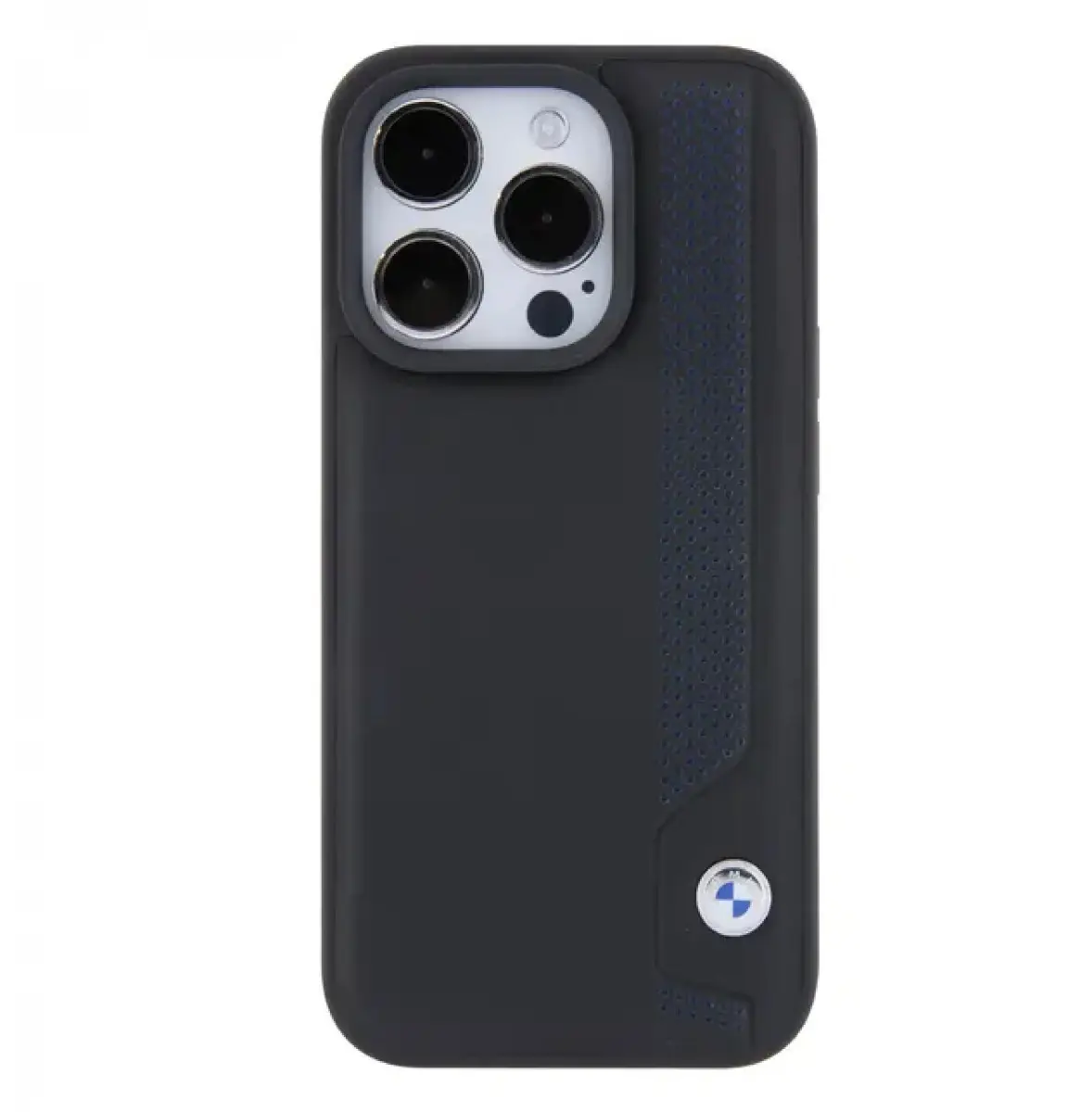 Պատյան iPhone 15 pro BMW Leather Sign Blue Dots