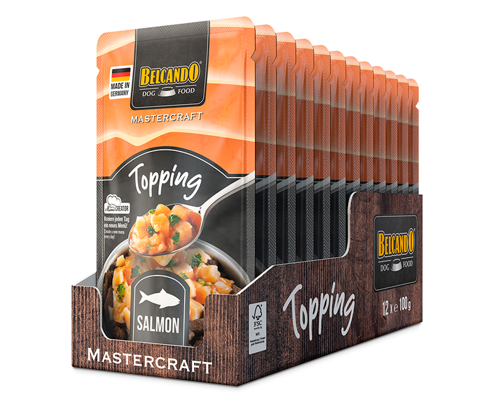 Wet food for dogs MASTERCRAFT Topping Salmon 100 g