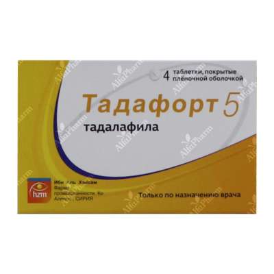 Тадафорт 5мг таб п/о х 4