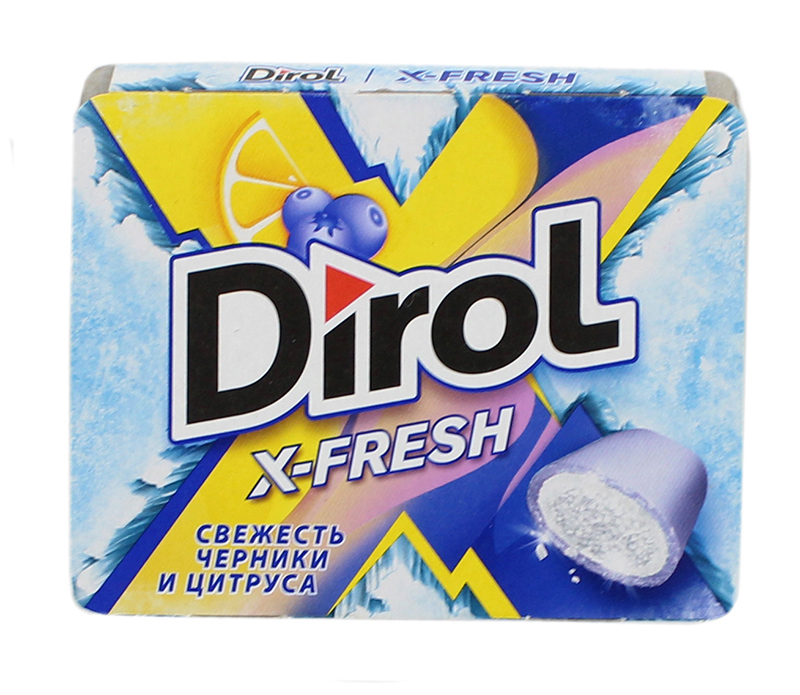 Blueberry & citrus hewing gum "Dirol X-Fresh" 16g 