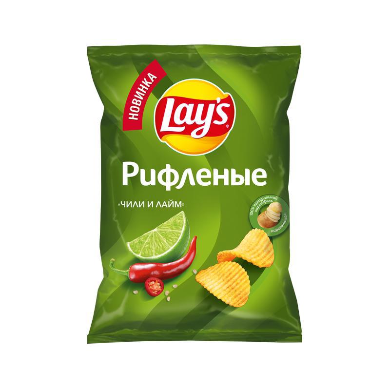 Չիպս «Լեյս» Ալիքաձև, չիլի և լայմ 125գր