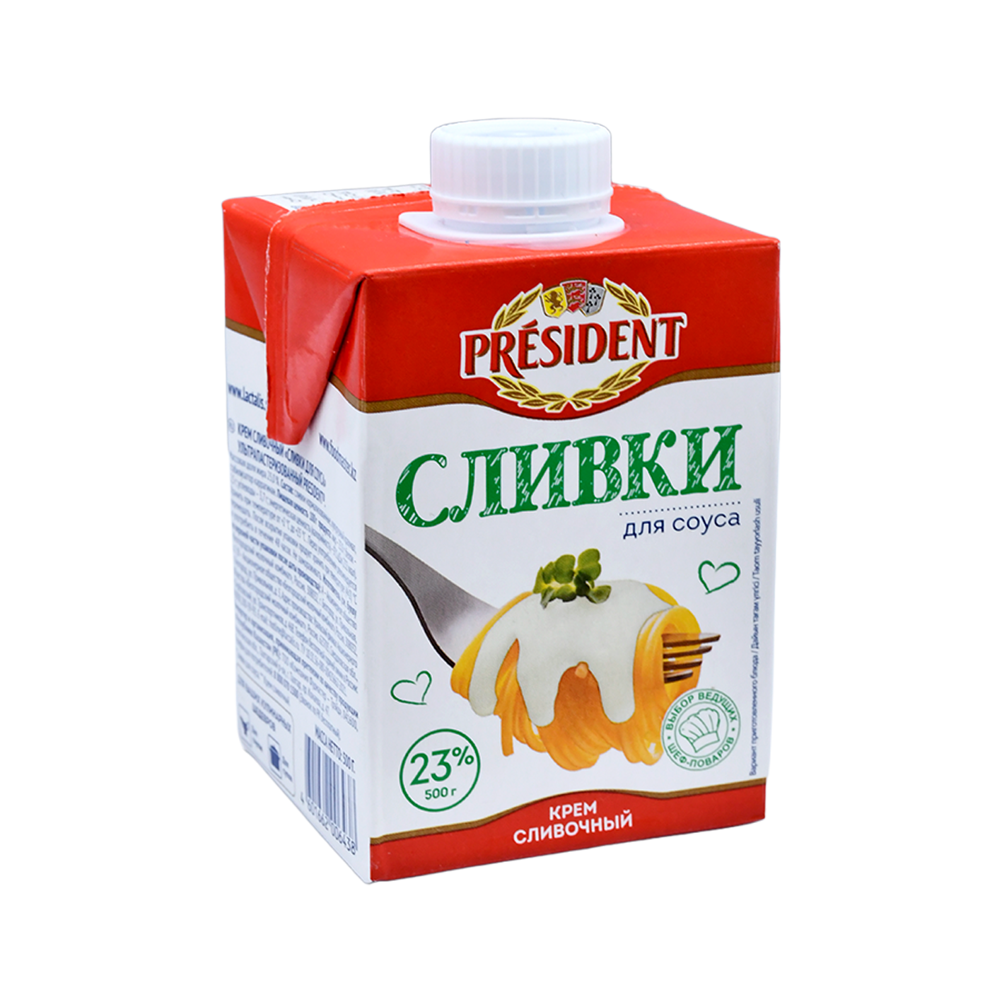 Սերուցք սոուսի համար «Պրեզիդենտ» 23% 500գր