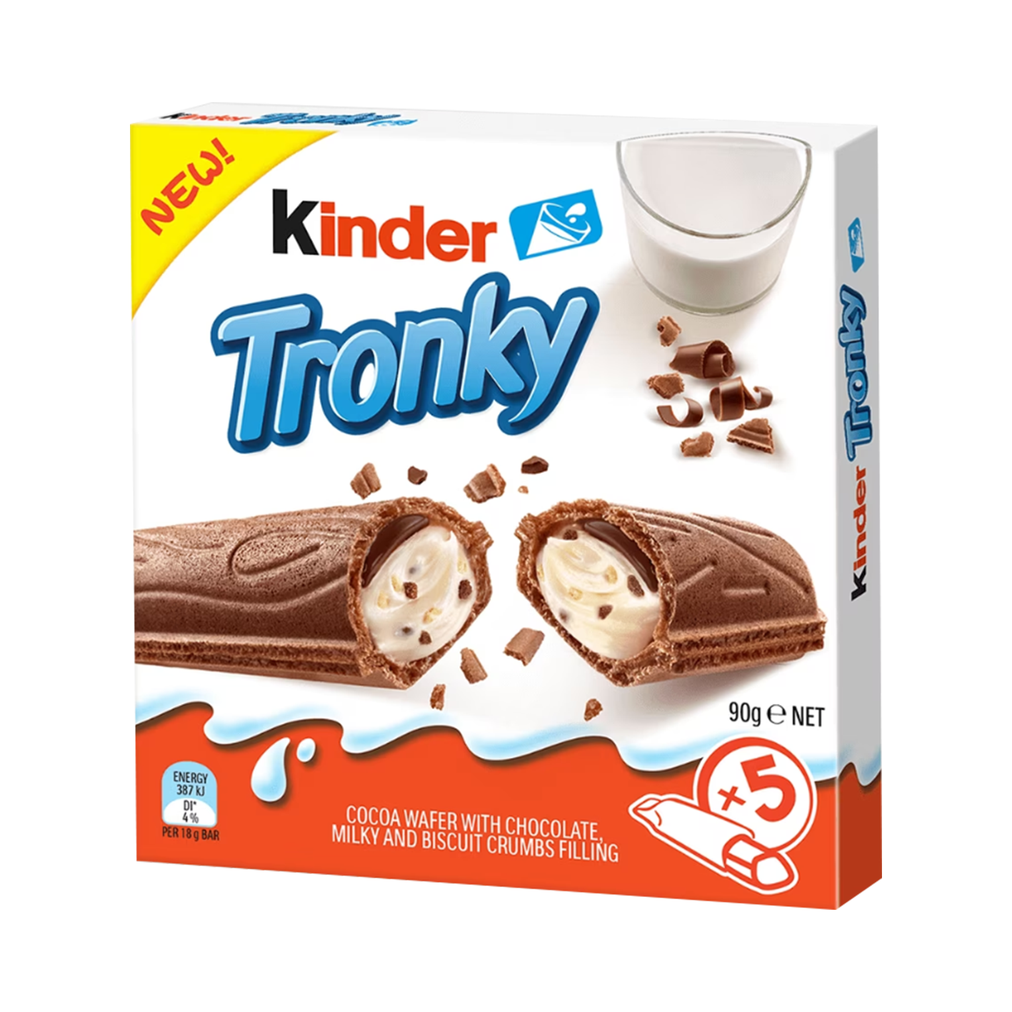 Вафли "Kinder" Tronky 5x18г
