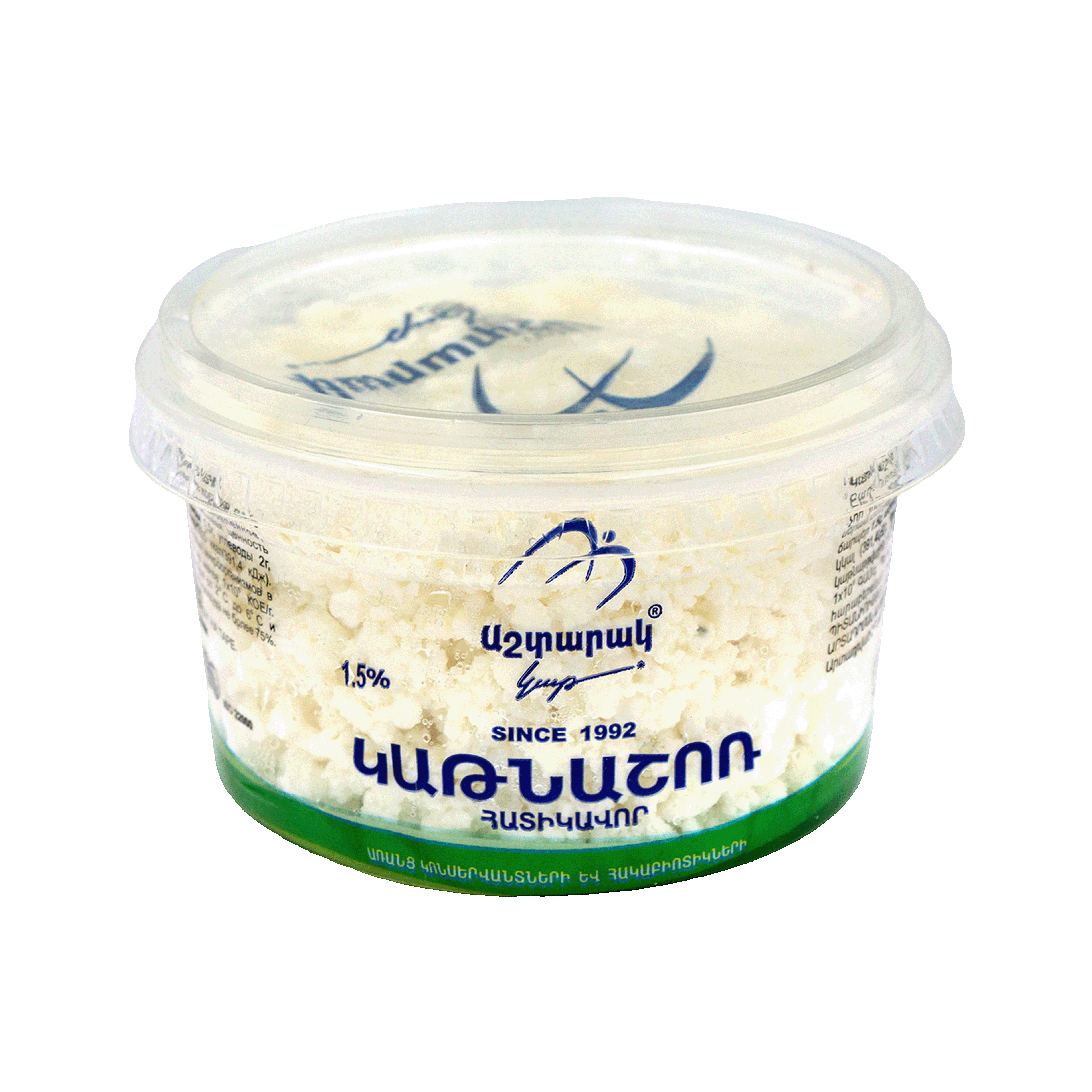 Творог "Аштарак Кат" зернистый 1.5% 160г