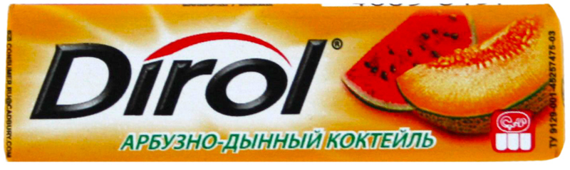 Մաստակ «Dirol» 13.6գ Ձմերուկ և Սեխ