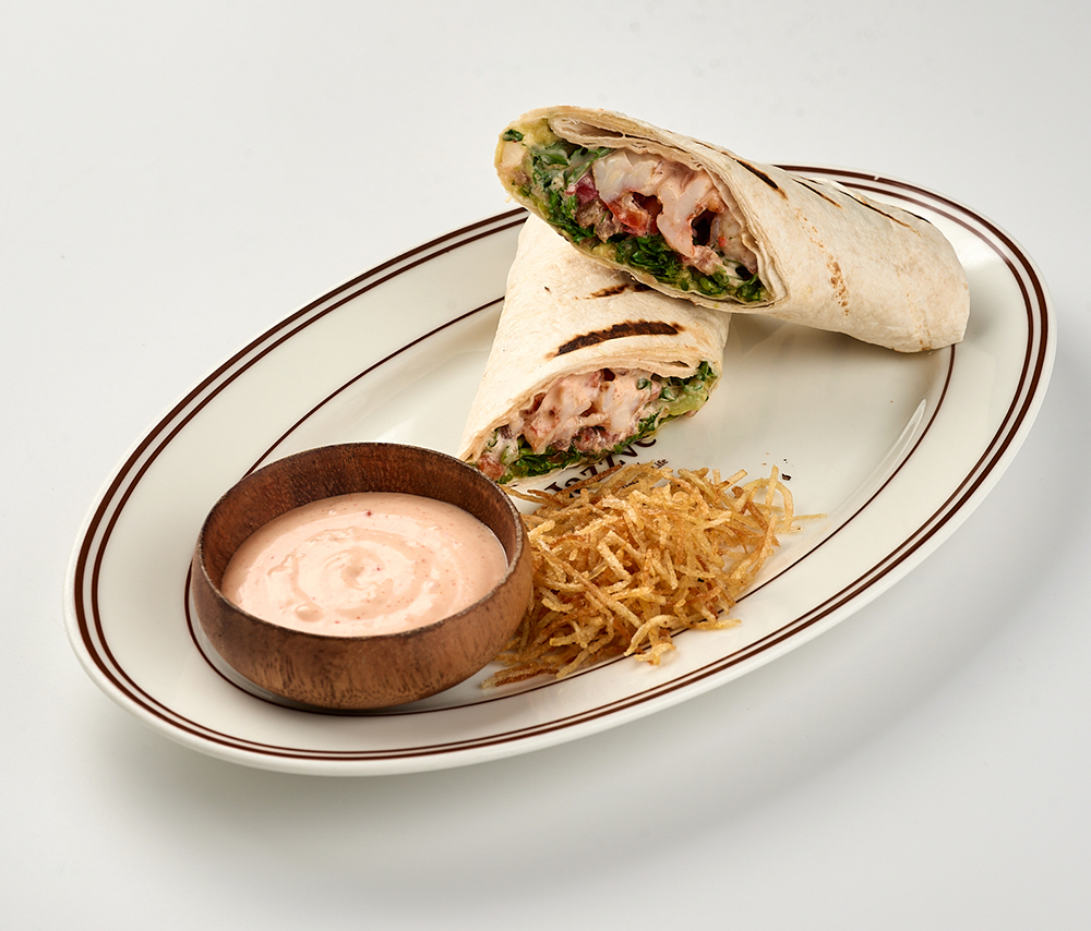 Врап с креветкой