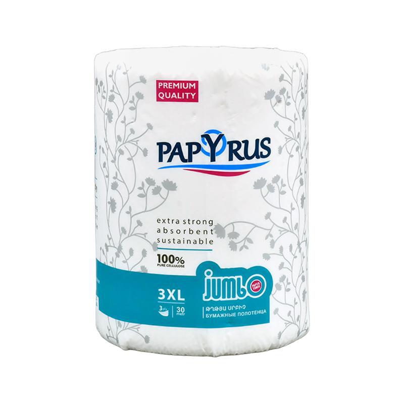 Թղթե սրբիչ «Պապիրուս» Ջամբո, եռաշերտ 30մ 1հտ