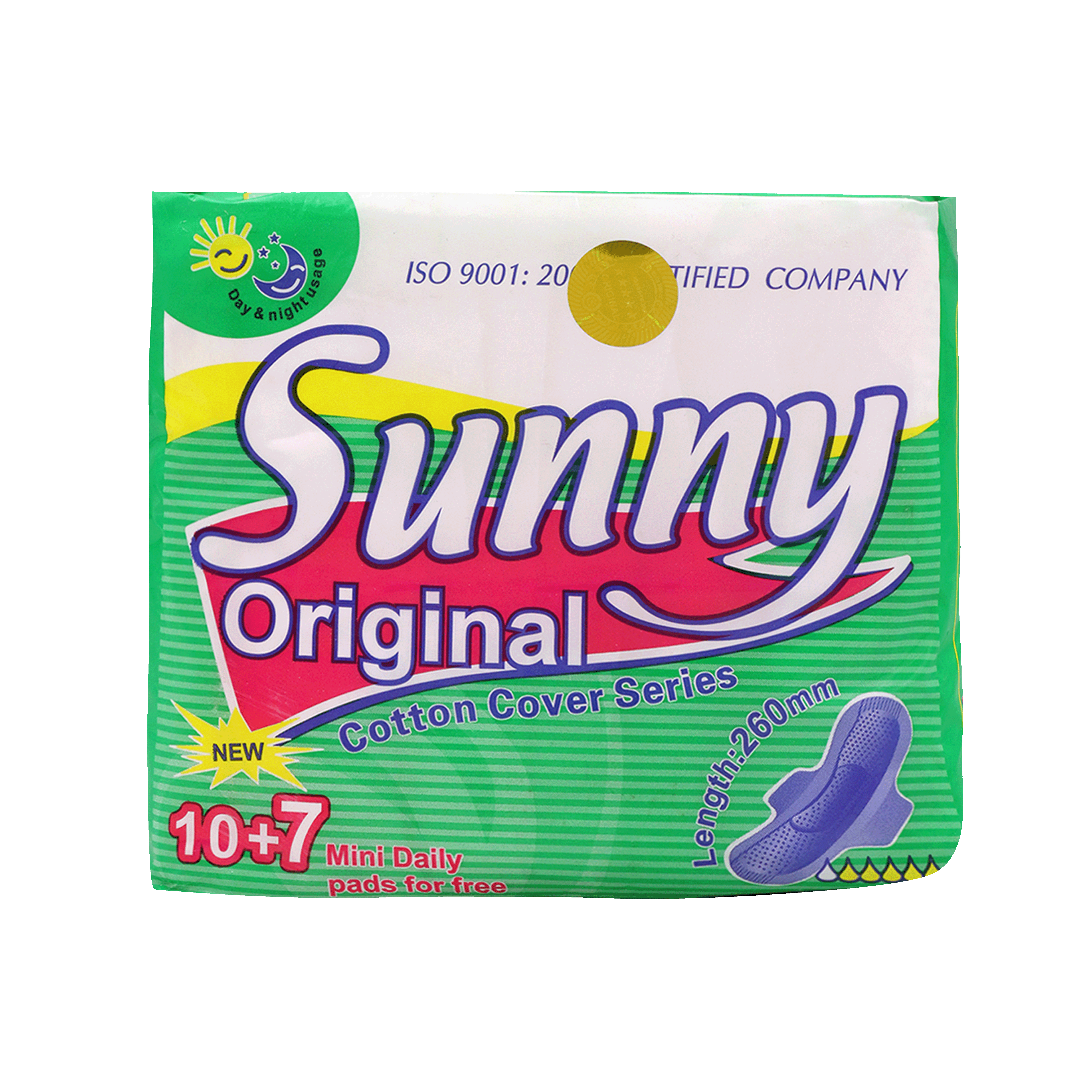 Pads "Sunny Original" cotton 10+7pcs