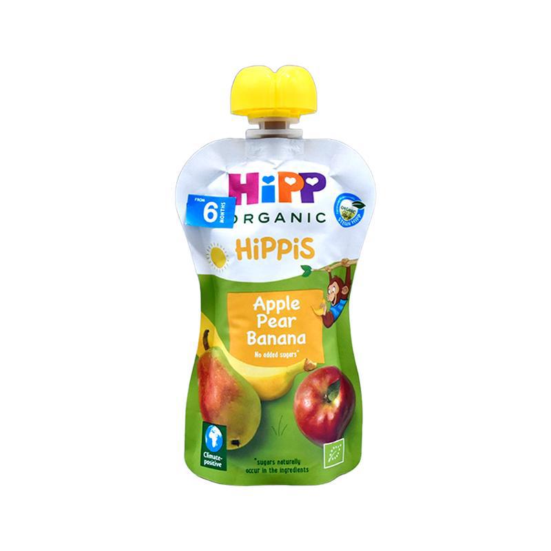 Puree "Hipp" apple-pear-banana, gluten and sugar free 6m 100g