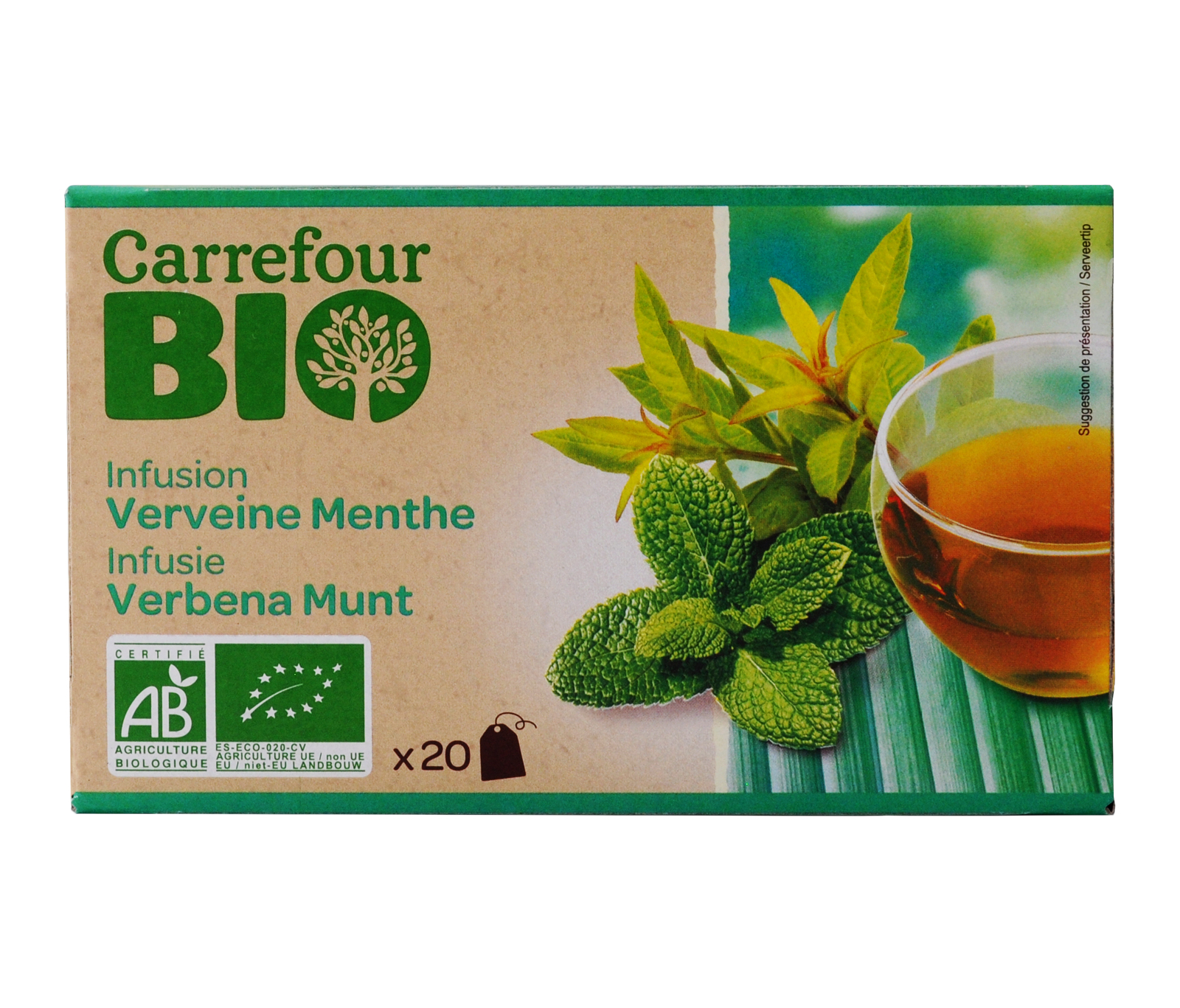 Infusion bio verveine CARREFOUR BIO