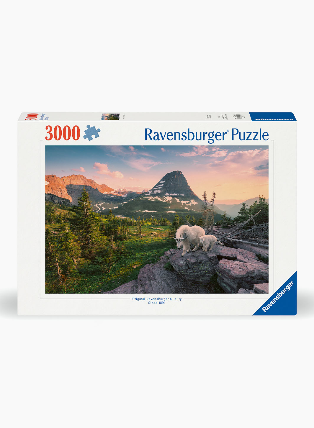 Ravensburger Փազլ «Ալպիական այծը ձագուկի հետ» 3000p