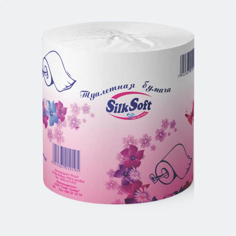 Toilet paper Silk Soft pink